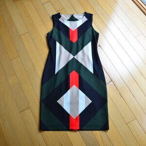 Calvin Klein Multicolor Geometric Midi Dress